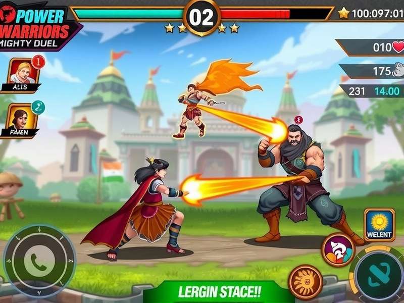Power Warriors Mighty Duel Gameplay Screenshot